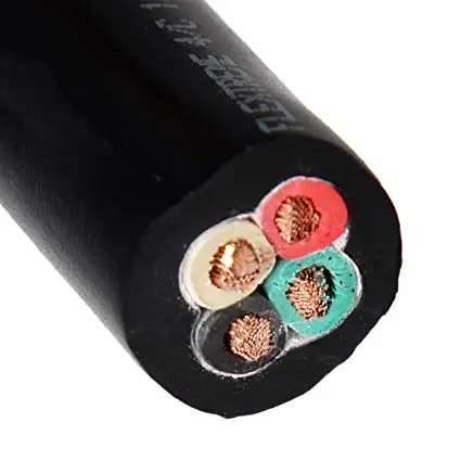 Flexible Cable 3x12AWG 3x10AWG 4x10AWG 4x8 AWG 600V SOOW Rubber Cable