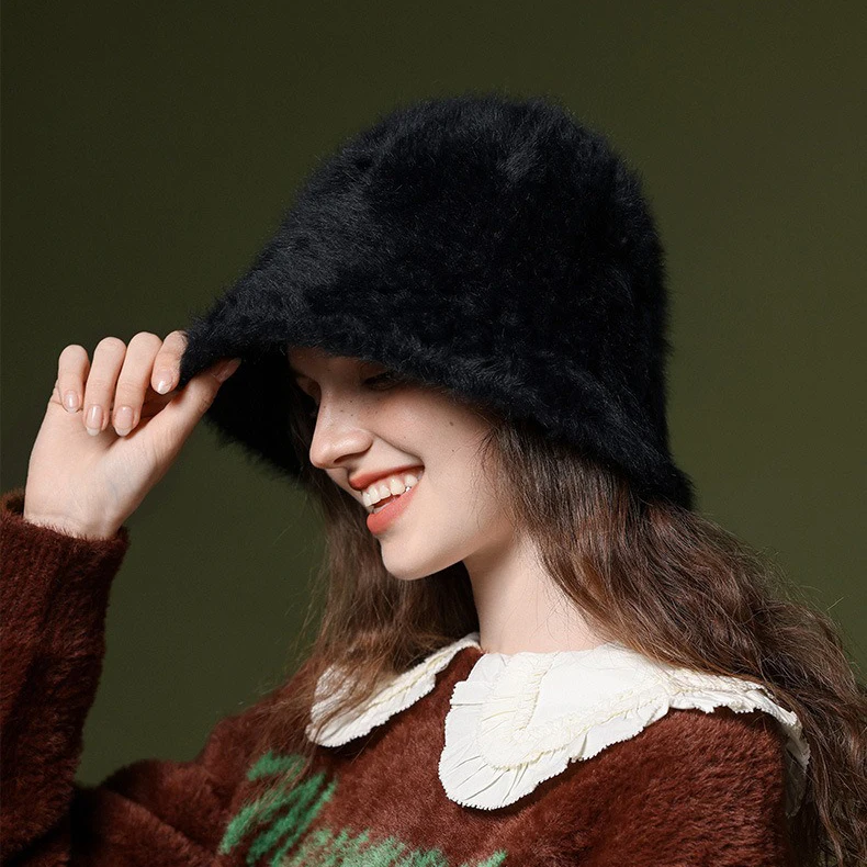 Best-Selling Women's Winter Outdoor Wide Brim Bucket Hat High