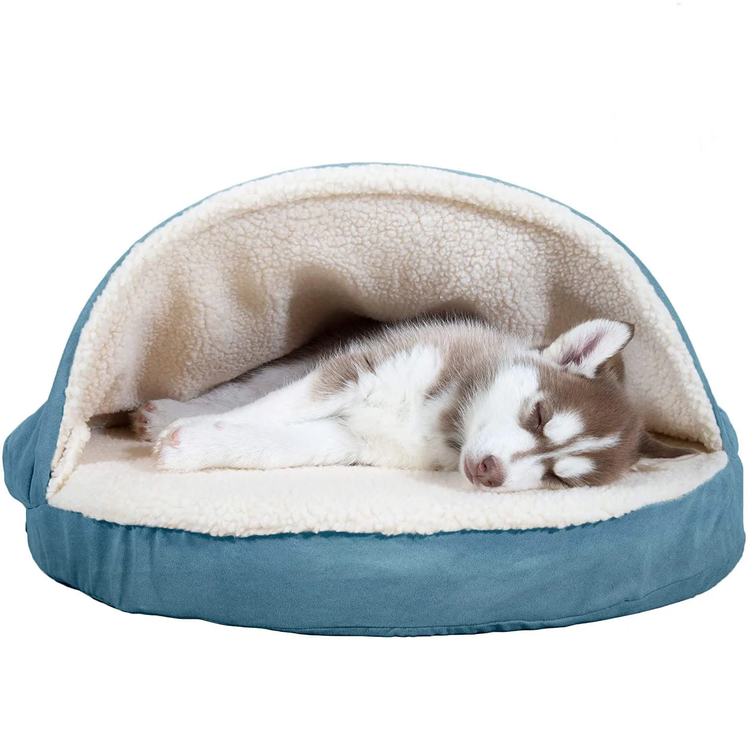 Round Orthopedic Snuggery Blanket Burrowing Cave Convertible Hood Dog Bed For Dogs - Buy Dog Bed,Round Dog Bed,Foldable Convertible Product on Alibaba.com
