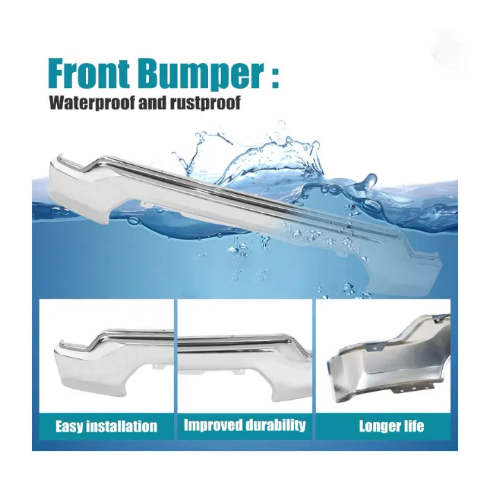 Wholesale Front Bumper Face Bar Assembly Bumper Steps W/O Sensor Holes ...