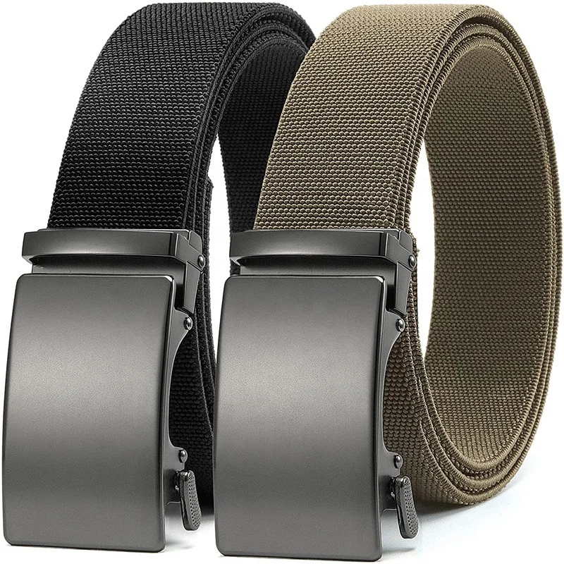 Elastic Stretch Golf Belt Durable Nylon Ratchet Belt