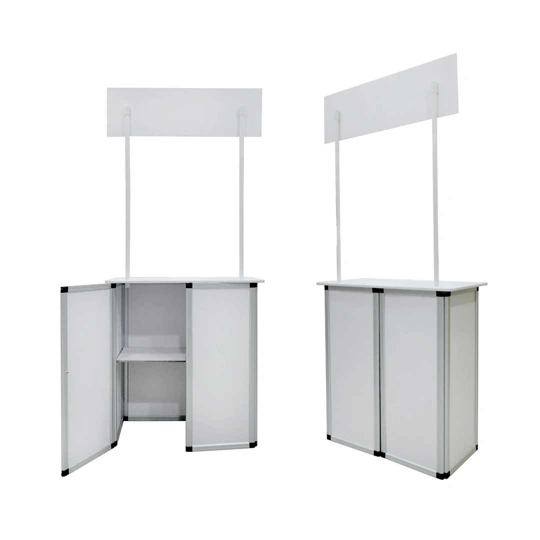 Outdoor Portable Deluxe Sampling Booth Table - Pop up Foldable