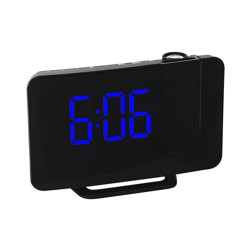 Reloj despertador digital multifunción Radio Tiempo Proyector Reloj  pantalla grande Pantalla LED reloj de mesa con puerto de carga