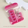 Conjunto de 6 piezas rojo rosa.