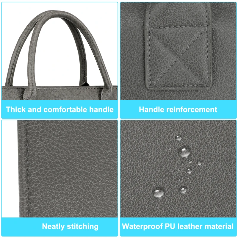 Cheap Waterproof Pu Leather Laptop Tote Bag Office Laptop Bag For Men