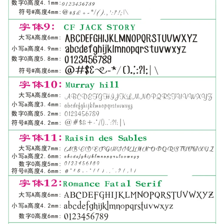 26 English Alphabet Letters Numbers Symbol Leather Stamp Craving Tool ...