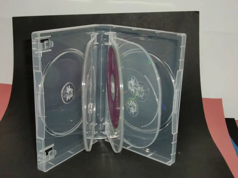 Custom Multi Disc Protection DVD Case 3/4/5/6/8/10 Disc 7/9/11/14/22/27/28/33mm  Plastic DVD Boxes