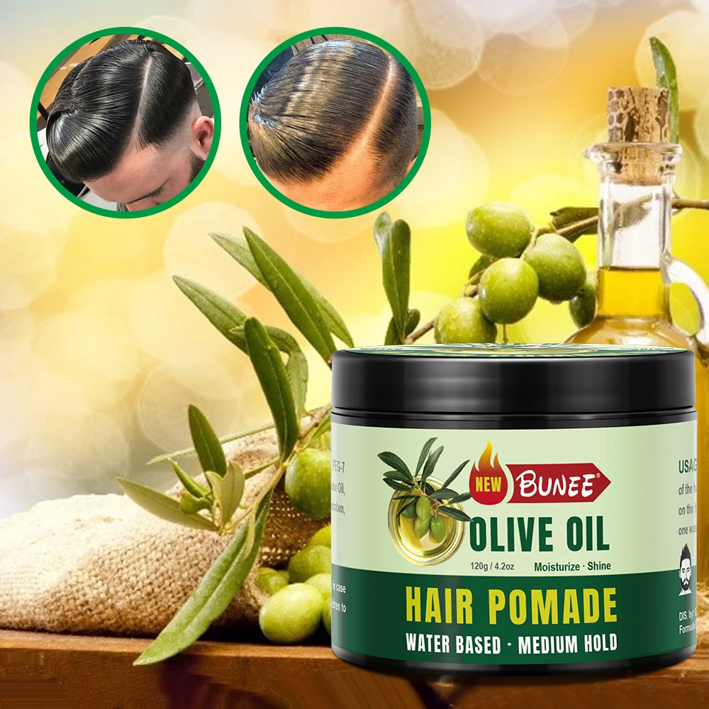 Alibaba.com: BUNEE Olive Oil Hair Pomade, 120g, Strong Hold, Organic  Ingredients: Ideal for various hair types with fast drying features,  facilitating trade with flexible OEM options.