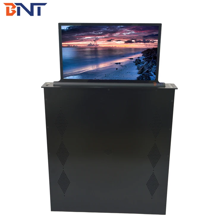 Conference Table Pop up LCD Motorized Monitor Lift With 15.6Inch HD Screen