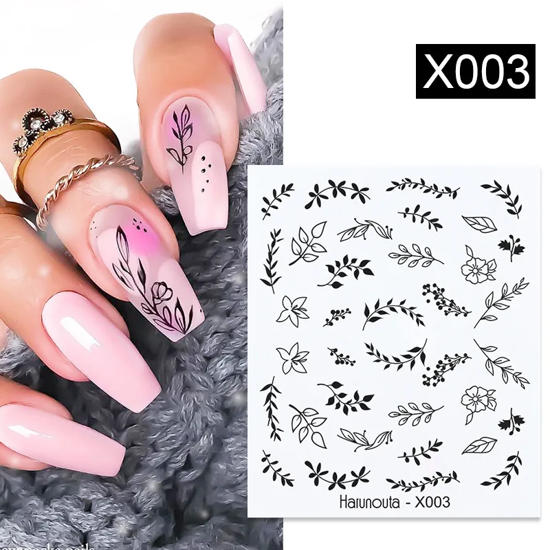 Black Louis CB-113 - Nail Art Sticker — Glitz Accessories & Such.