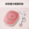 White heated coaster