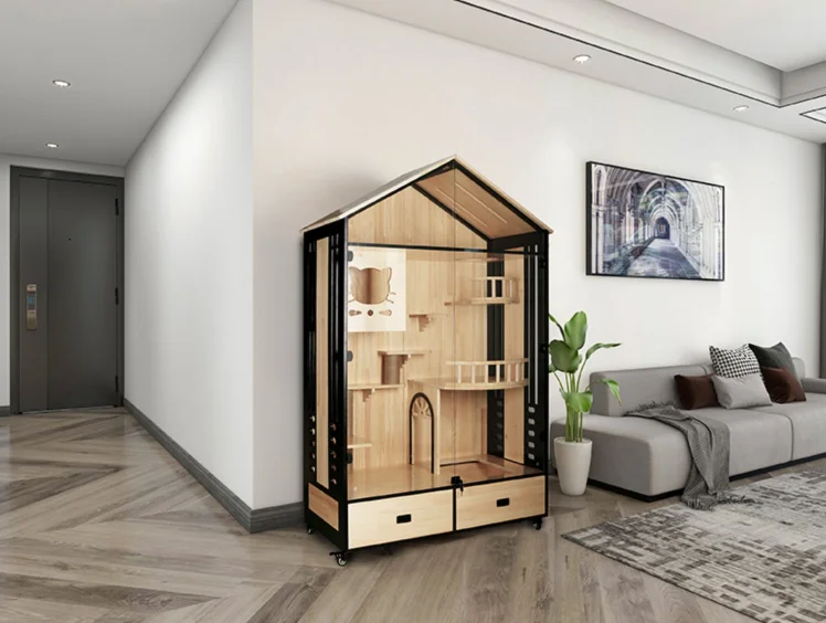 Panoramic Luxury Home for Large Pet Indoor Japanese Style