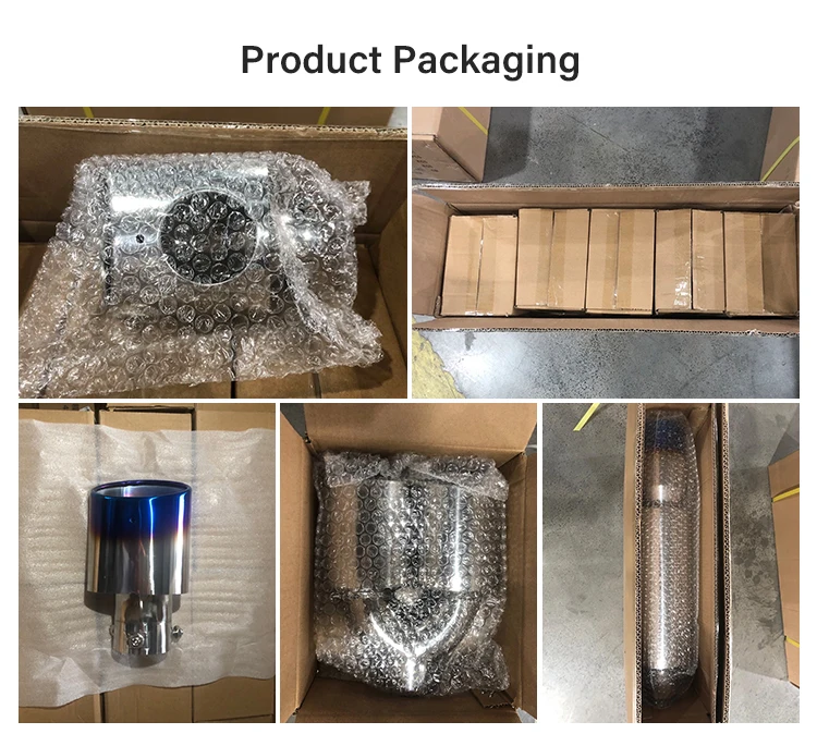 Customized Color Stainless Steel Car Exhaust Tail Pipes Performance