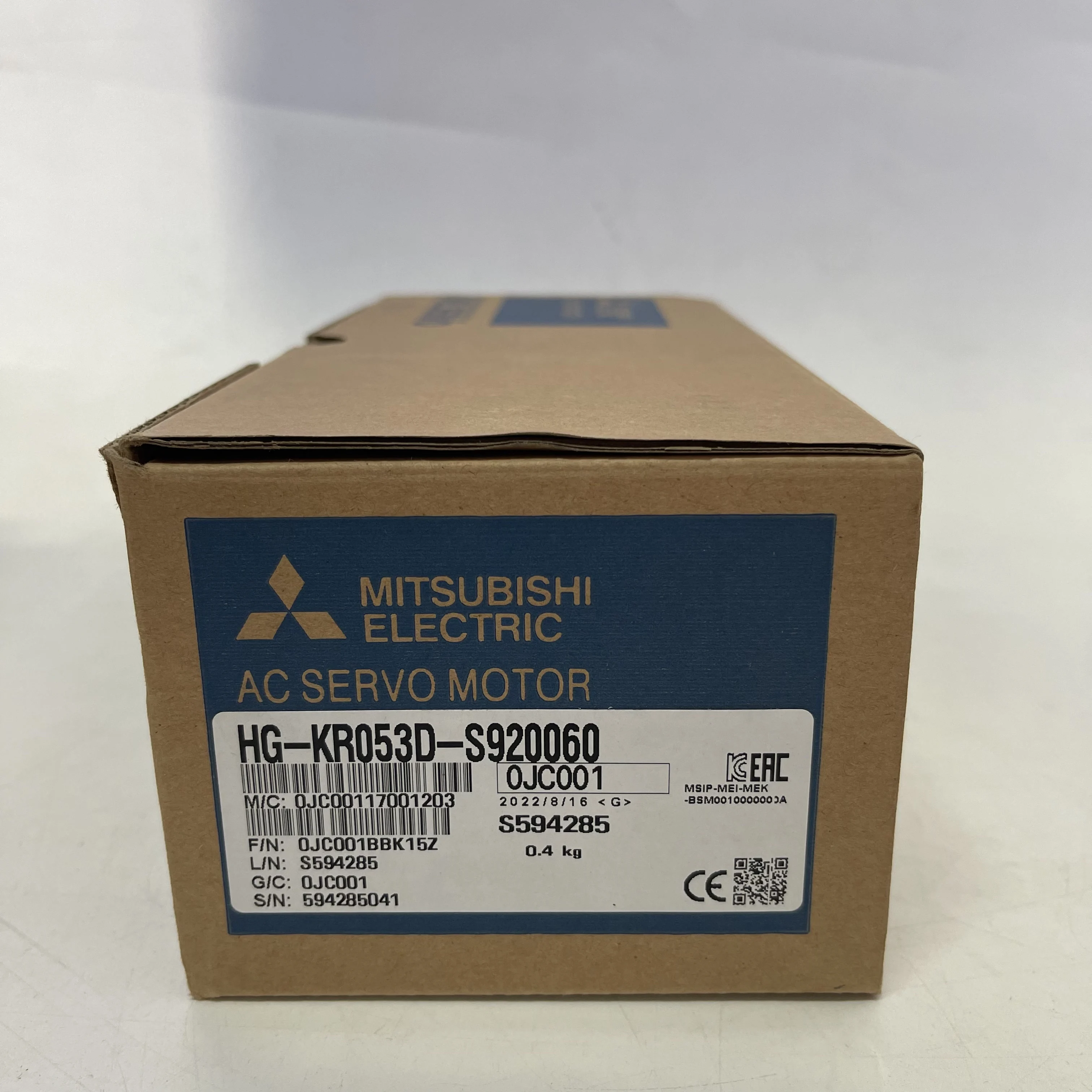 Mitsubishi AC Servo Motor HG-KR053D-S920060 Mitsubishi AC Servo Motor HG-KR053D-S920060