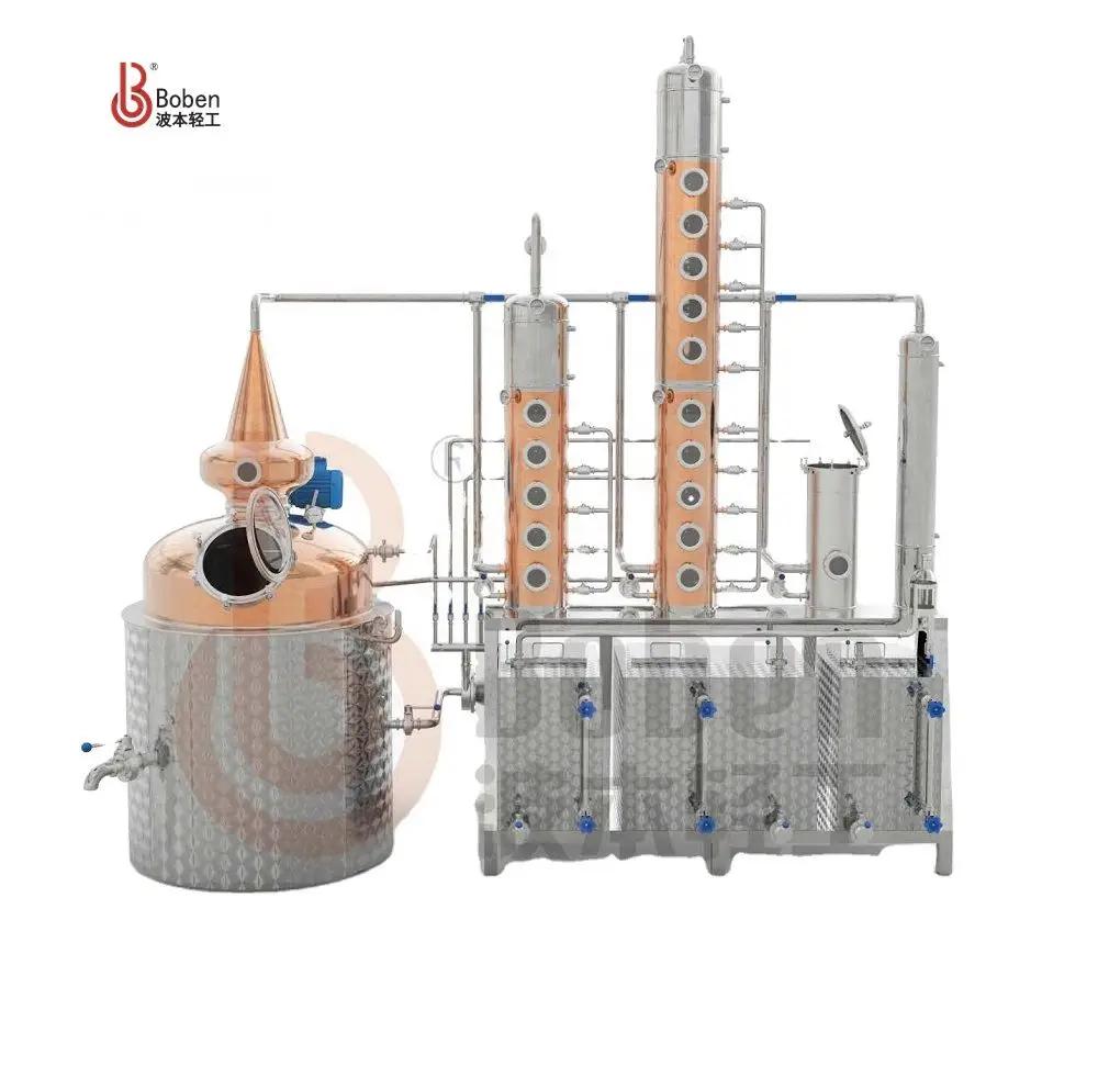 Multi Function Alcohol Distill White Distilled Vinegar Beverage & Wine Processing Machinery Steam Distiller for Essential Oils
