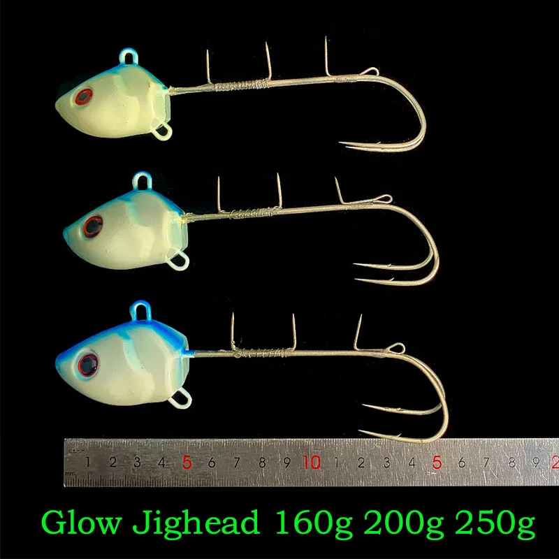Tenya Jig Head Hairtail Hook Luminous Fishing Lure - 160g, 200g, 250g Metal Jig for Deep Sea & Freshwater Casting Tenya Jig Head Hairtail Hook Luminous Fishing Lure - 160g, 200g, 250g Metal Jig for Deep Sea & Freshwater Casting