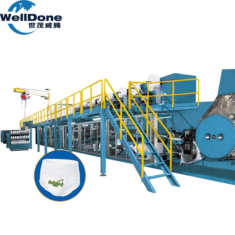 가득 차있는 자동 귀환 제어 장치 디자인 제조자를 가진 세륨 아기 기저귀 아기 바지 기저귀 기계