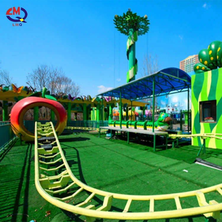 Attractive New Design Electric Model Train Fruit Worm Roller Coaster
