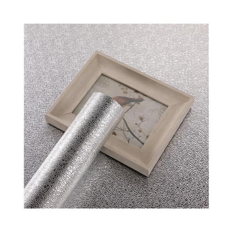Waterproof Metallic Self Adhesive Aluminum PVC Decorative Films Vinyl Wallpaper for Wall Covering