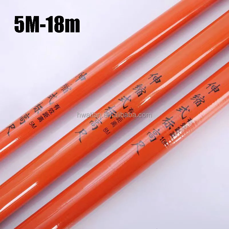 5M-18M Phenol Resin Insulated Safety Telescopic Measuring Rod/Stick for Electric Industry