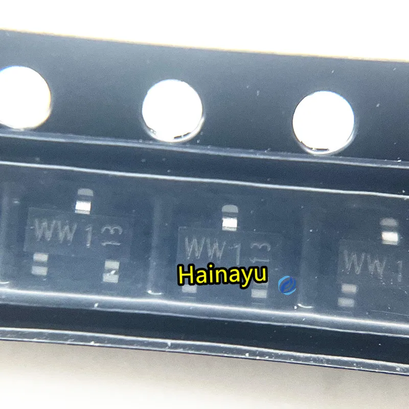 Hainayu BOM Quote Chip IC Electronic Components BAT54C Screen Printing WW1/ SMD SOT-23 30V/200mA Schottky Diode