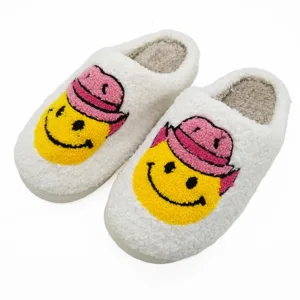 Customized White Cotton for Slippers with Fur Soft Indoor Winter Spring Autumn Shoes for Home Warm with Thickened PVC Outsole