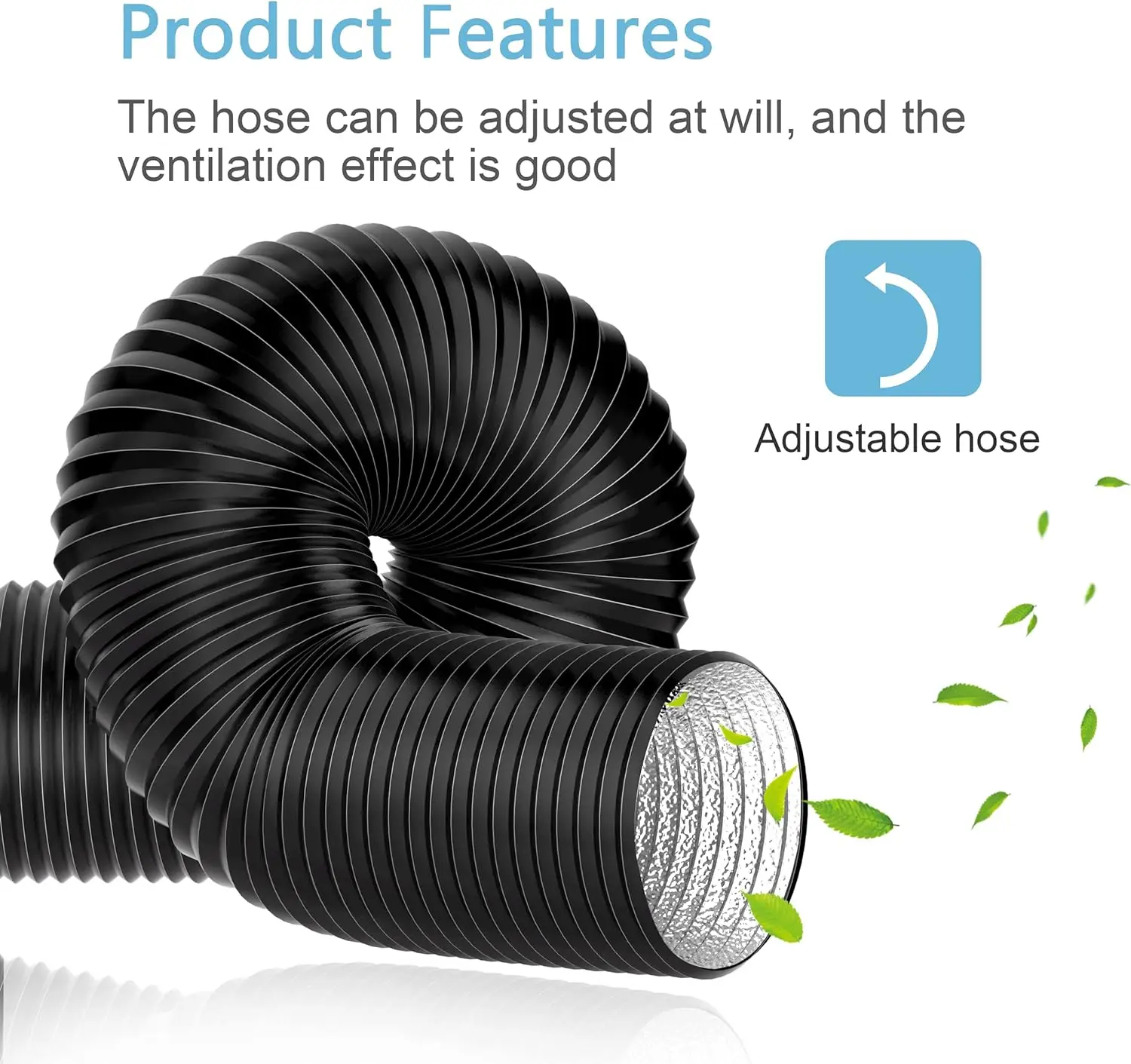 Lakeso Havc Pvc Aluminum Combi Foil Duct High Fireproof Flexible Duct for Buildking