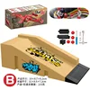 venatura del legno in stile giallo b-comprende 1 skateboard