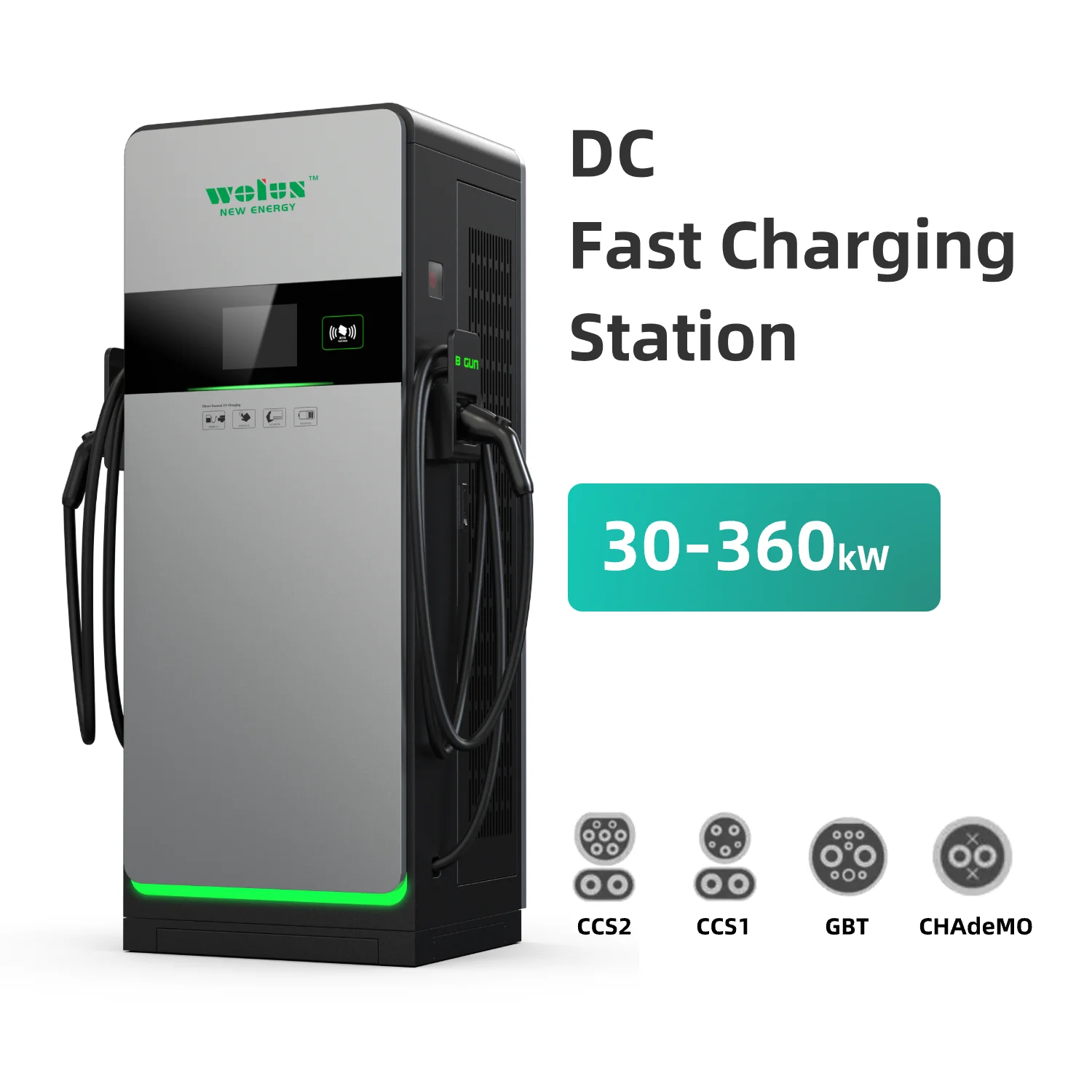 New 30-120kW Portable Power Station Floor-Mounted EV Charger Includes 5m DC  Output Cable for Electric Vehicles