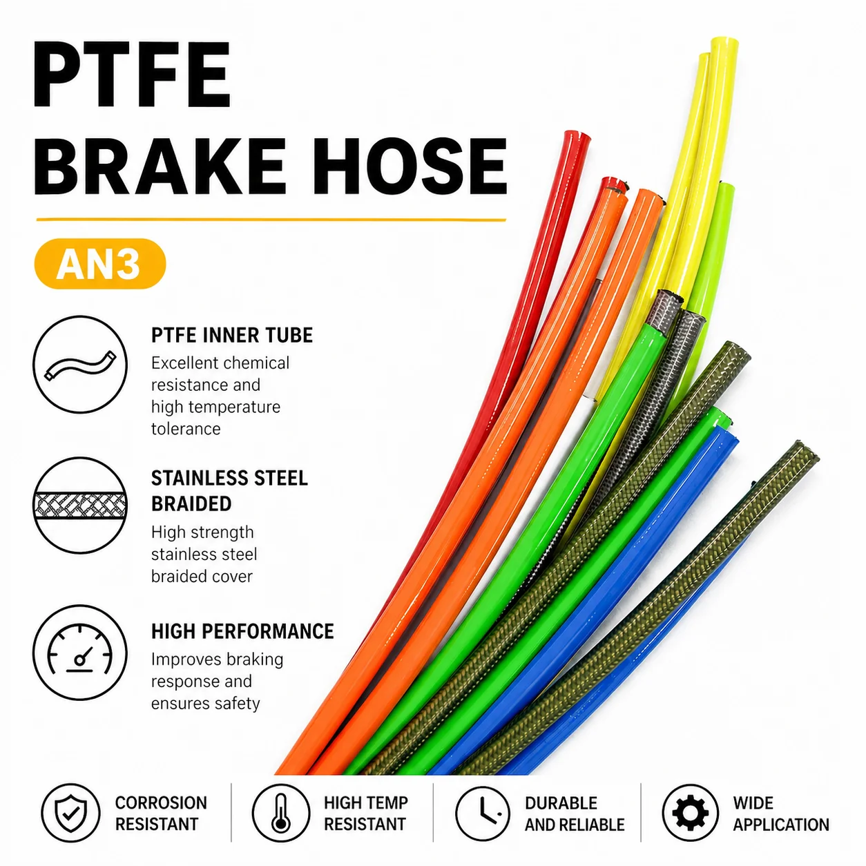 AN Series Motorcycle Auto Brake Line Hose Fittings, 45 90 0 Degree
