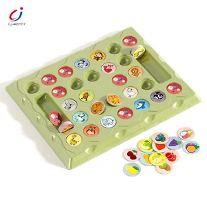 Chengji Memory Matching Board Games Desktop Puzzle Flip Chess Fruit Animal Shape Matching Educational Toys