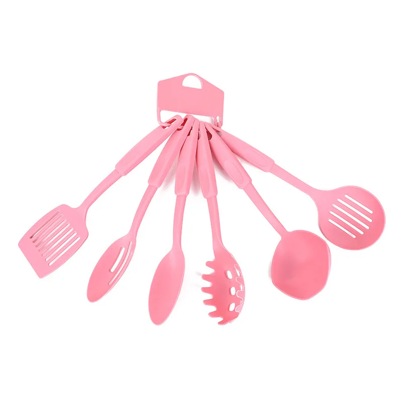 6pc Utensil Set, Pink