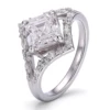 10K solid gold lab diamond ring