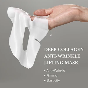 Custom 5 Pcs/box Organic Moisturizing Hydration Anti-Aging Peel Off Overnight Mask Facial Hydrogel Collagen Mask for Sensitive