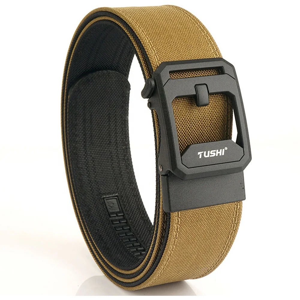 Ceinture Tactique Réglable En Nylon 3,8 Cm - Boucle Métal Dégagement Rapide, Style Militaire