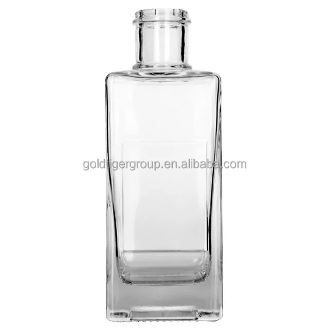 750ML square glass bottle with higher quality