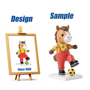 Shengye Brand Manufacturer Custom Figurine Cartoon Character Football Horse PVC Resin Vinyl Action Figure Mystery Box Figurines