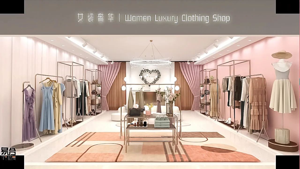 Retail Shop Slatwall Display Rack Clothing Display Racks Clothes Fixture Clothing Store Showcase