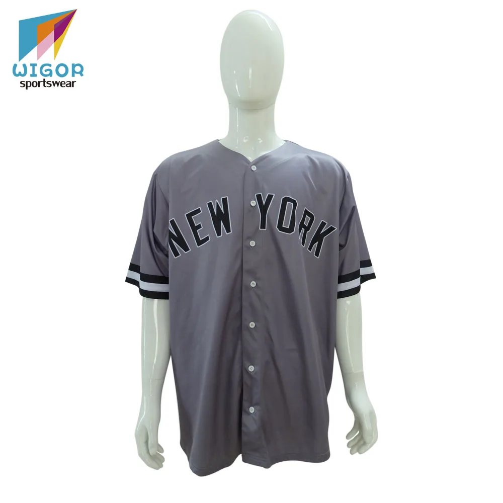 Source mens shirts Oem Custom New York Baseball Jersey sublimation