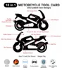 18-in-1 Motorcycle Shape Card Tool
