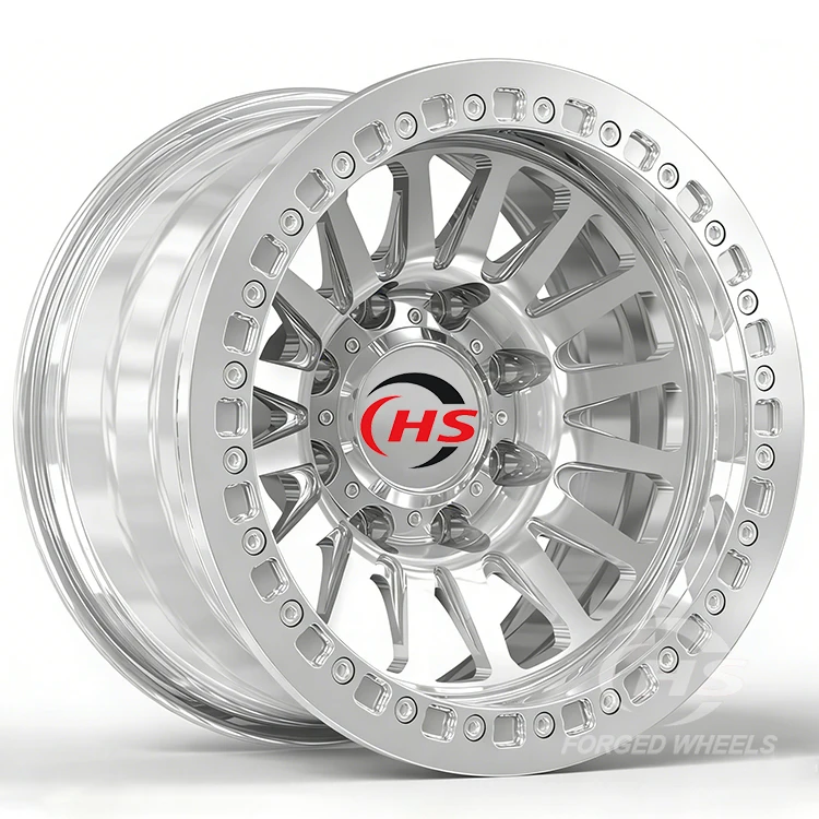 8 165 4x4 Custom Machined Face Beadlock Pickup Forged Wheels Rims For Dodge Ram 2500 Ford F-250