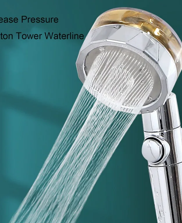 360 Degrees Rotating High Pressure Shower Head With Filter And Pause Switch,Easy Install