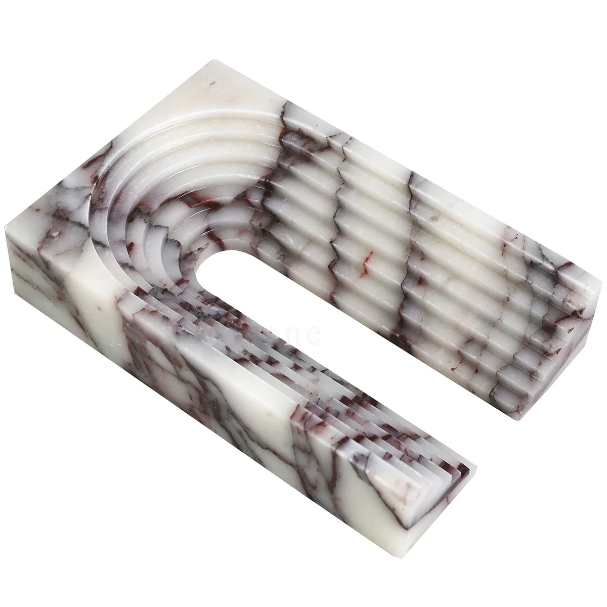 Modern Calacatta Viola Marble Stone Arch Design Art of Work for Home Decoration