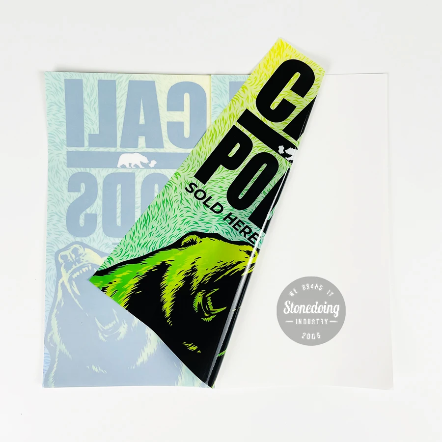 Custom Design Printed Clear Static Cling Stickers for Window
