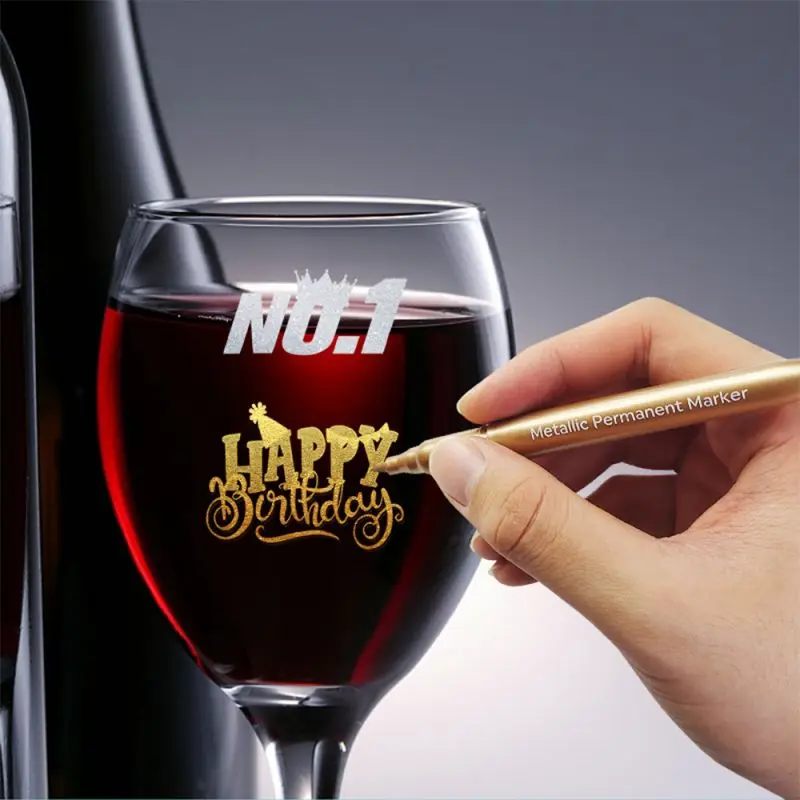 Wine Glass Do Permanent Markers Work On Glass Glass Paint Marker