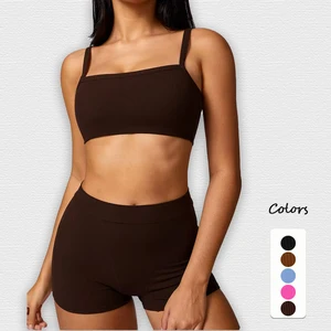 2026 Slim Beautiful Sport Bra with Quick-Drying Sports Vest Square Neck Sexy Fitness Yoga Bra Breathable Feature