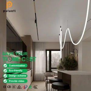 Flexible Track Lights Led Magnetic Track Light System Modern Hotel Lamp Home Shop Light DC48V Surface Decoration Chandelier