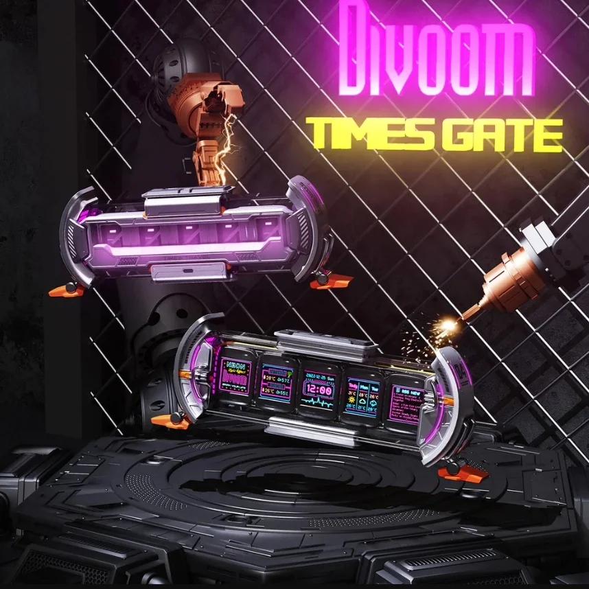 Divoom Timesゲートピクセルアート情報ディスプレイRGBLED