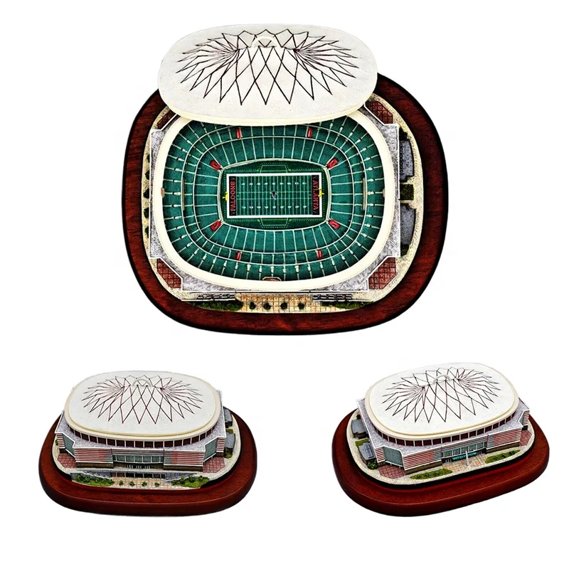 تماثيل تذكارية صغيرة حسب الطلب وبكميات جملة: نموذج مصغر لملاعب كرة القدم في جورجيا دوم من الراتنج