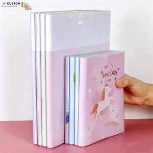 Low Moq Fast Shipping B5 Plastic Sleeve Hardcover Notebook 100 Sheets 200 Pages Small Fresh Simple Design for School College